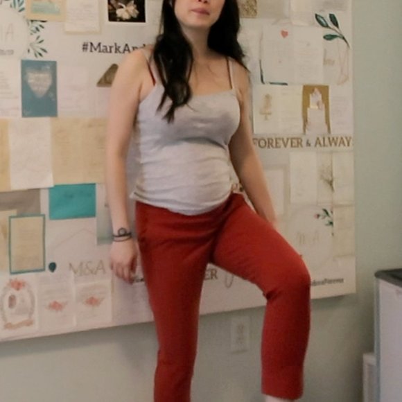 J. Crew Brick Orange Red Pants Size 4 - Picture 11 of 13